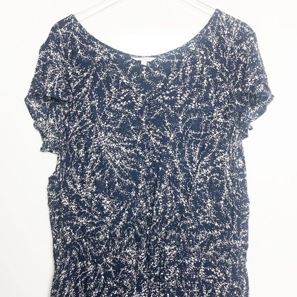 Lucky Brand | Felice Blue Floral Print Midi Dress - Picture 3 of 12